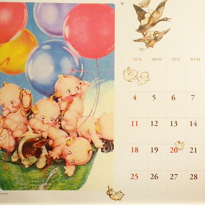 【コレクションアイテム】ローズオニールキューピー2012年オリジナルカレンダー